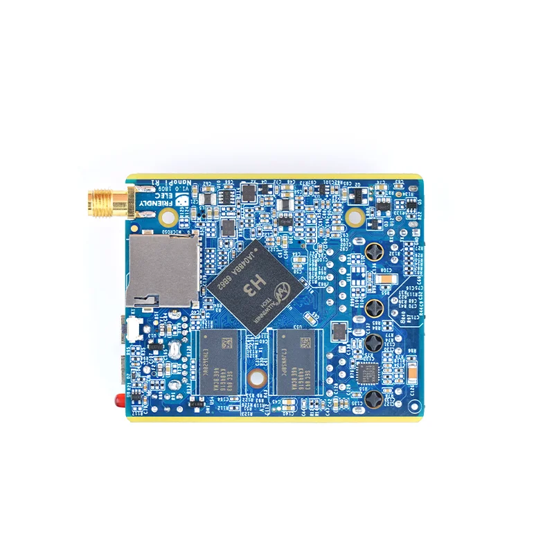 NanoPi R1 Allwinner H3 1 Гб двойной порт Ethernet Wifi и BT встроенный eMMC с USB последовательным