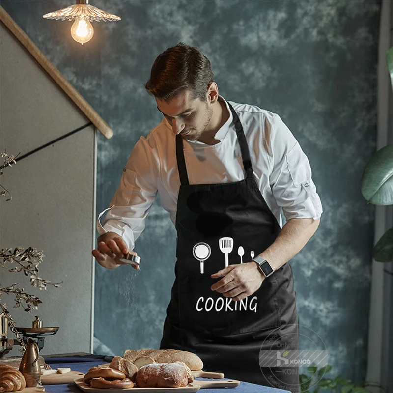 Фартук масляный Konco регулируемый водонепроницаемый унисекс с карманами для дома