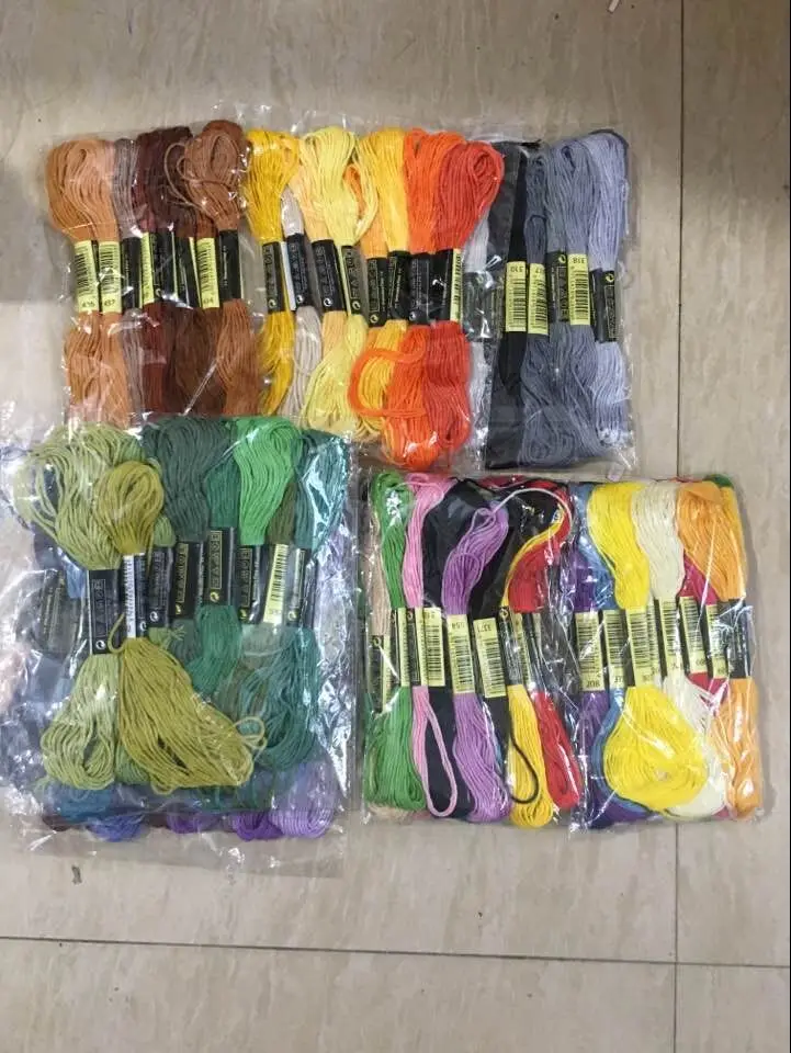 8 шт. смешанные цвета вышивка крестиком хлопок швейные шпажки ремесло DMC нитью