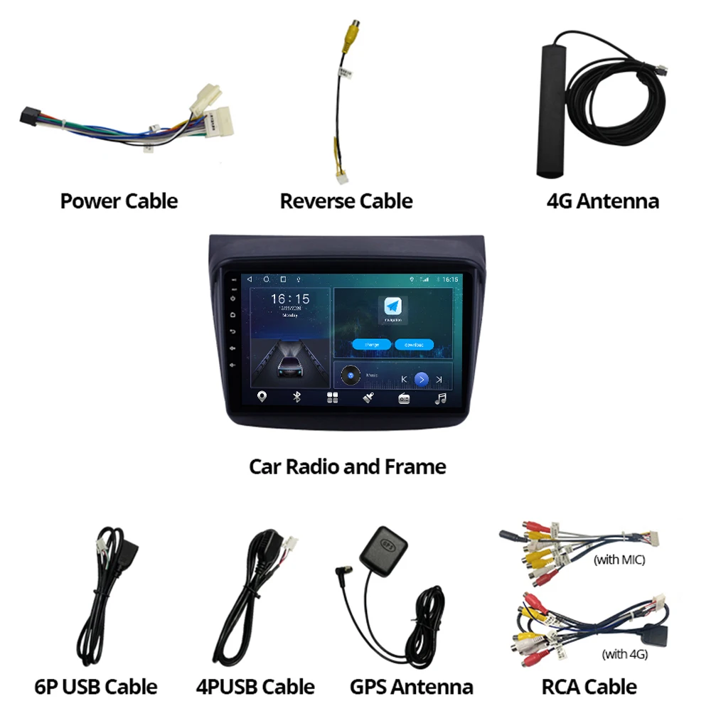 

2DIN Android 10 Autoradio For MITSUBISHI PAJERO Sport/L200/2006+ Triton/2008+ PAJERO 2010 Car Multimedia Video Player GPS DSP