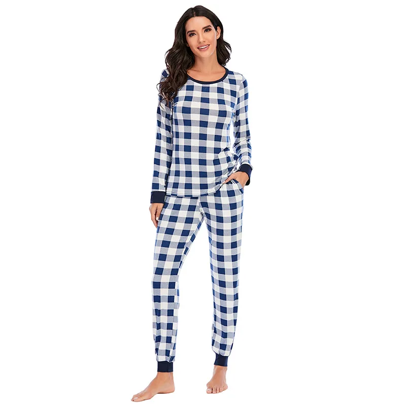 Autumn Winter Women's Pajamas Long-sleeved Trousers Warm Comfortable Casual Home Wear Pajama Set Women Sleepwear Pijamas Women