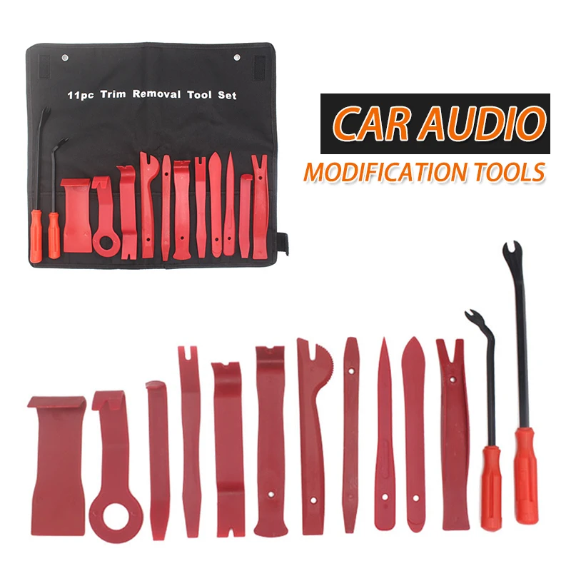 

13/11 шт. Набор инструментов Пластик Инструменты для ремонта автомобилей Voiture внутри дверная планка рычаг Авто дверные ручки для удаления инс...