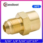 2шт латунный трубный фитинг SAE 45 градусов вспышка с резьба NPT 
