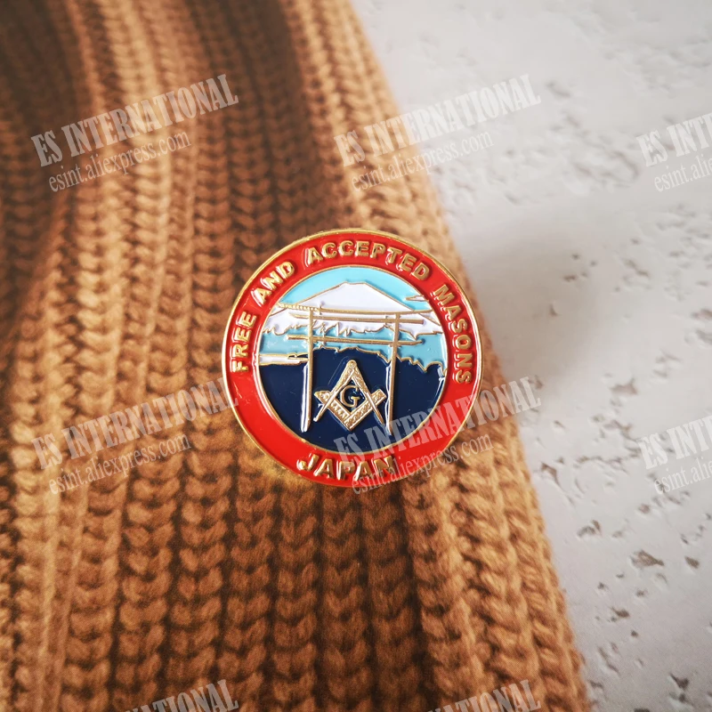 Оптовая продажа масонский значок булавки на лацканы масон вольный каменщик BLM66