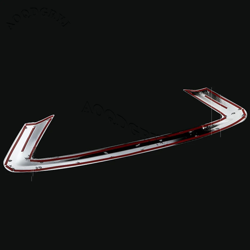 

1pcs For Toyota Highlander 2015-2018 ABS Chrome Trunk Rear License Plate Frame Moulding Cover Trim Car Styling Accessorie