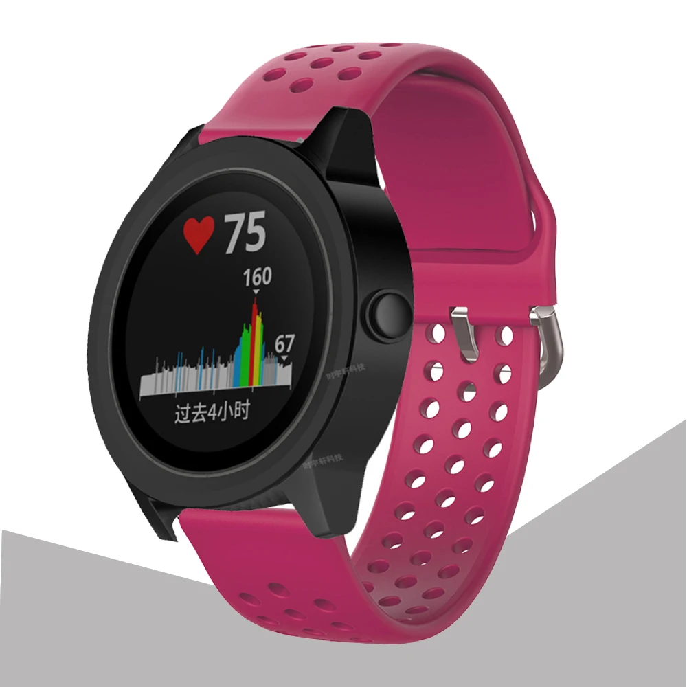

Для Garmin Вену/Vivoactive 3 музыки/245/645 Смарт-часы замена силиконовый ремешок для часов Garmin Вену кВ 20 мм браслет