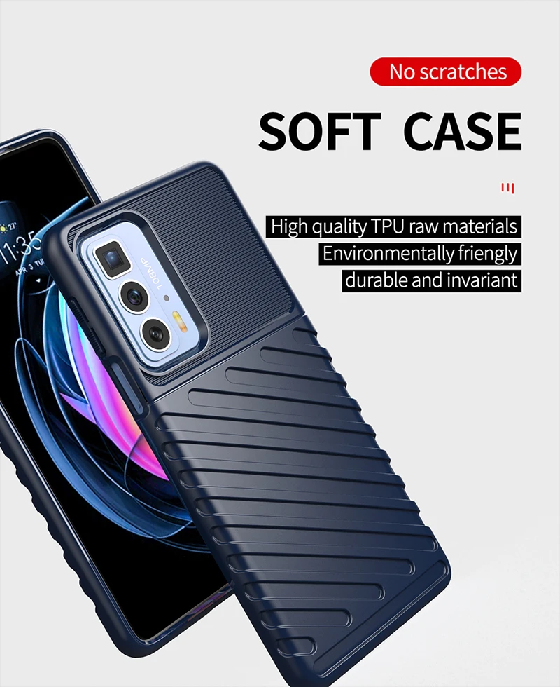Rugged Fiber Case For Motorola Moto Edge S Pro Cover For Moto Edge S Pro Funda Shockproof Phone Bumper for Moto Edge S Pro