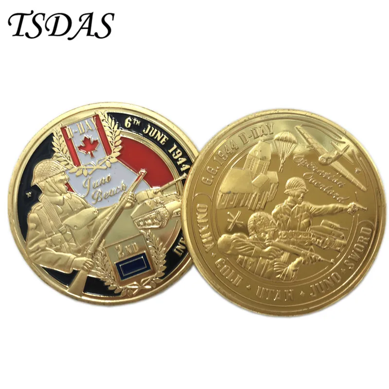 Новогодние подарки британской армии пехоты Div. Монета Красочные 24K позолоченная