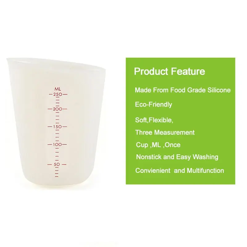 Многофункциональный силиконовый мерный стакан кухонные измерительные