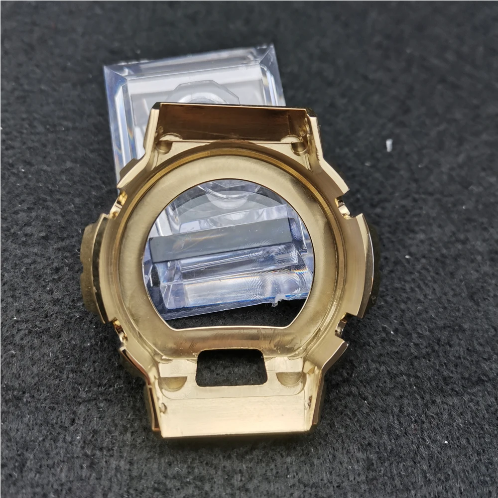 Золотистый металлический браслет DW6900 из нержавеющей стали для часов и Безель