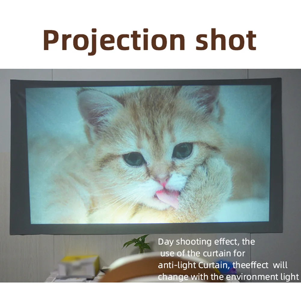 

LED Light Bedroom Mini Projector Entertainment Desktop Video Player Family Portable Audio Living Room HD 1080P Home Theater