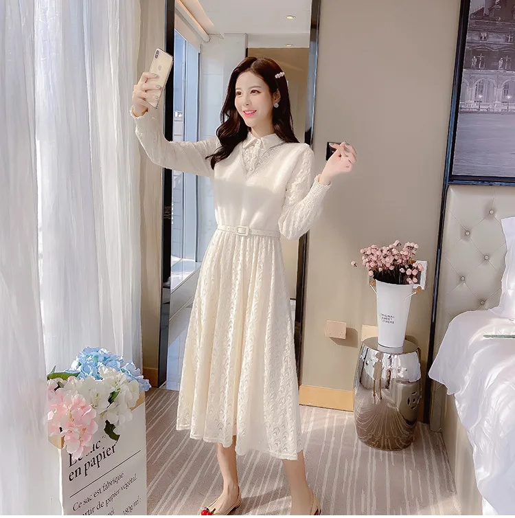 

Women Summer Print Long Sleeve Button Long Dress Party Beach Black