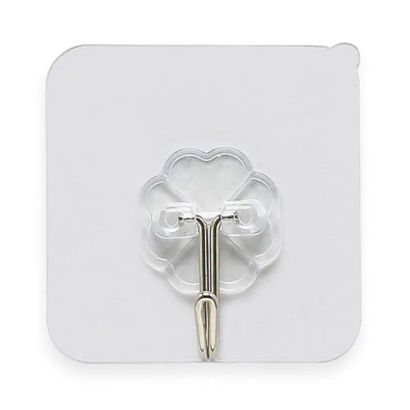 1 шт. клейкие противоскользящие бескаркасные настенные крючки 17 фунтов (макс.)