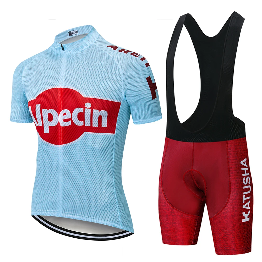 

Pro team 2022 Alpecin Summer Men Short Sleeve Cycling Jersey set outdoor Breathable Clothing 20D Gel pad Bicycle sportswear