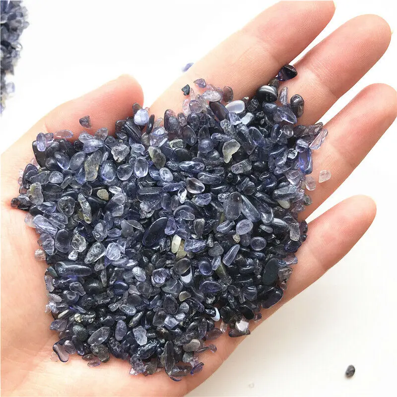 3-5 мм натуральный полированный иолит кристалл воды сапфир кордиерит минерал