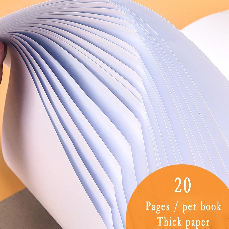 

10 Copies / Sets of Children's Paintings Enlightenment Picture Book Blank Book Paint Paper Graffiti Color A4 Draw Paper Students