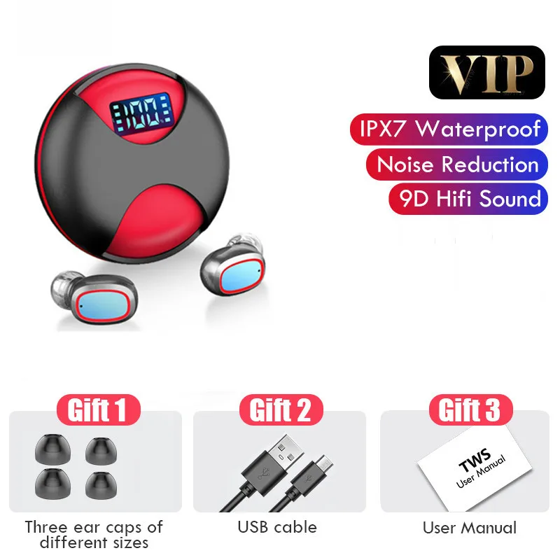 Беспроводные наушники 2020d с сенсорным управлением Bluetooth V5.0 вращением