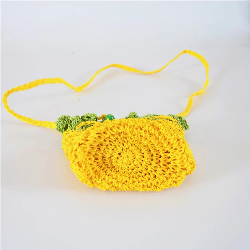 Летняя Новинка 2020 милая Плетеная соломенная сумка на одно плечо с рисунком