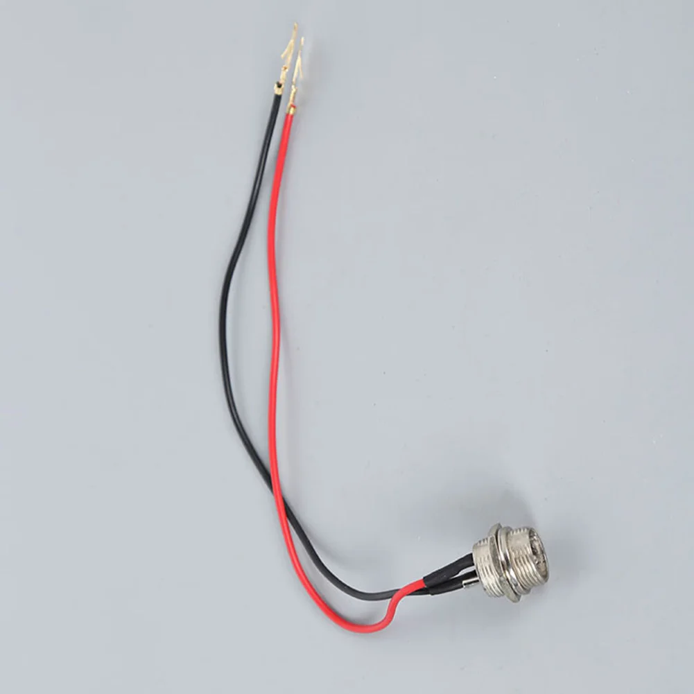

3 Pin 3 Pole Connector 2 Wire Hoverboard Charging Port Electric Scooter Balance Car Charging Cable Hole Diameter 16mm Ebike Part