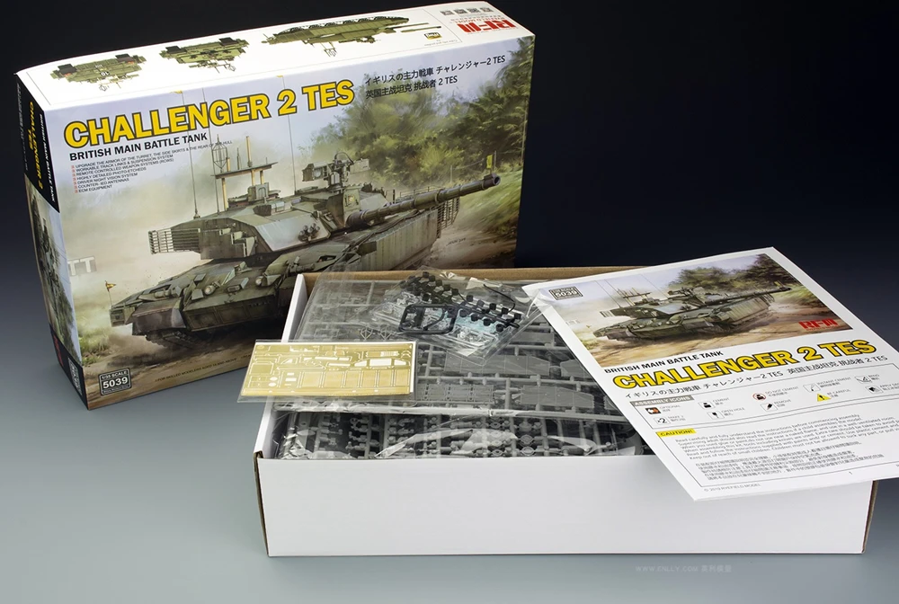 1/35 British Main Battle Tank Model Challenger II TES Строительный набор игрушки для детей и взрослых| |