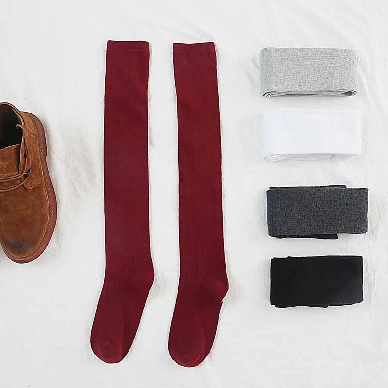 Повседневные Плотные хлопковые женские носки для колледжа сезон осень зима