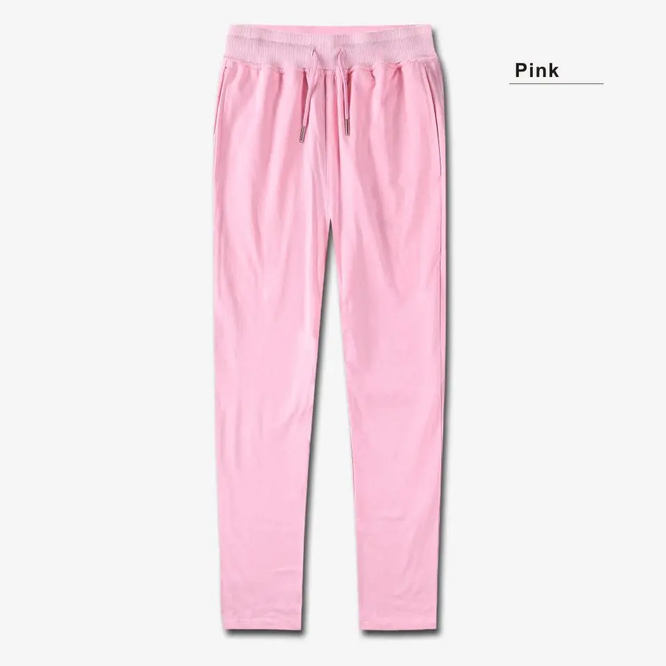 

Women's trousers men pants solid color Cotton warm clothes fashion black grey pink nvy blue trousers boys girls 100% cotton