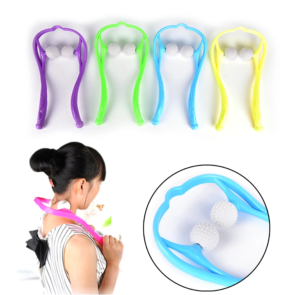 

Neck Shoulder Back Pain Massager Roller Ball Self-massage Tool