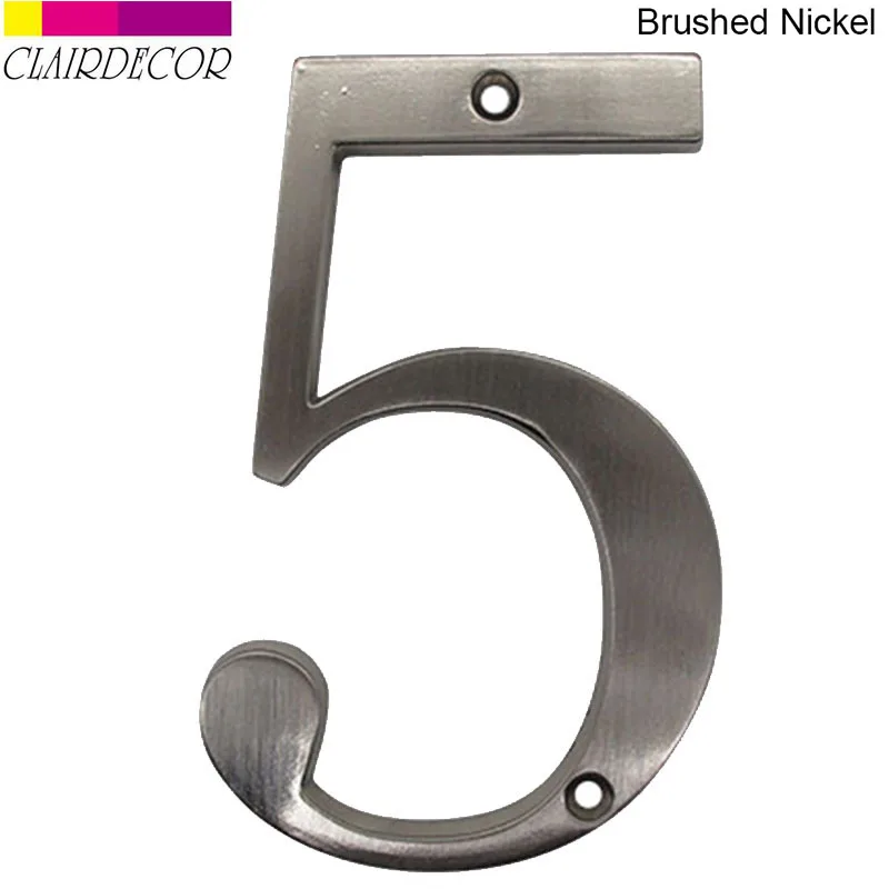 Metal Number Door Address Number Zinc Alloy Screw Mounted Ou