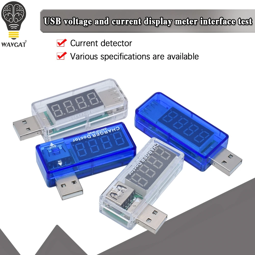 Цифровой USB-тестер напряжения для мобильных телефонов мини USB-зарядное
