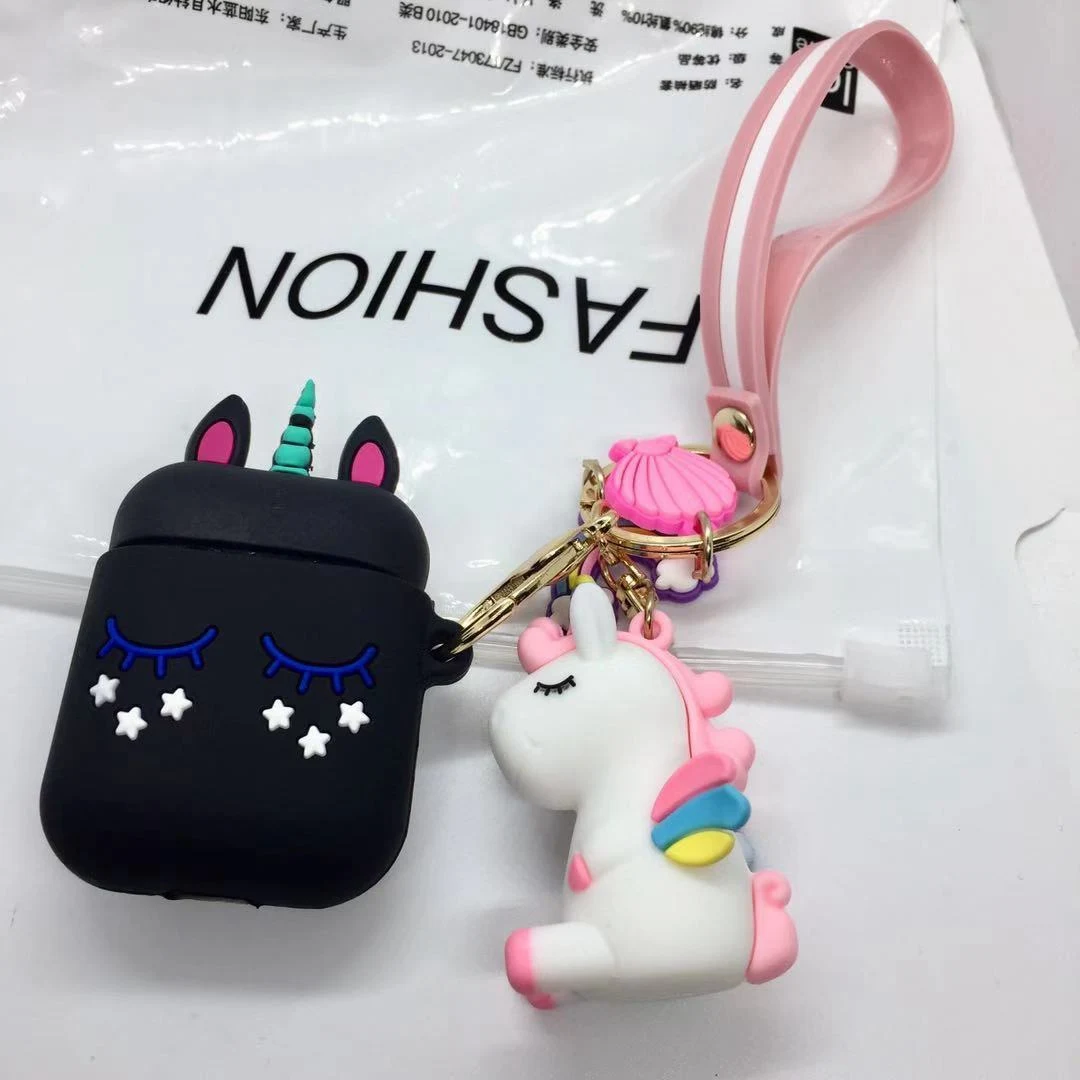 Z3 Чехол для airpods с милым котом из мультфильма, защитный чехол с милым ремешком, силиконовый чехол для air pods 2, беспроводной чехол для наушников - Цвет: Z3