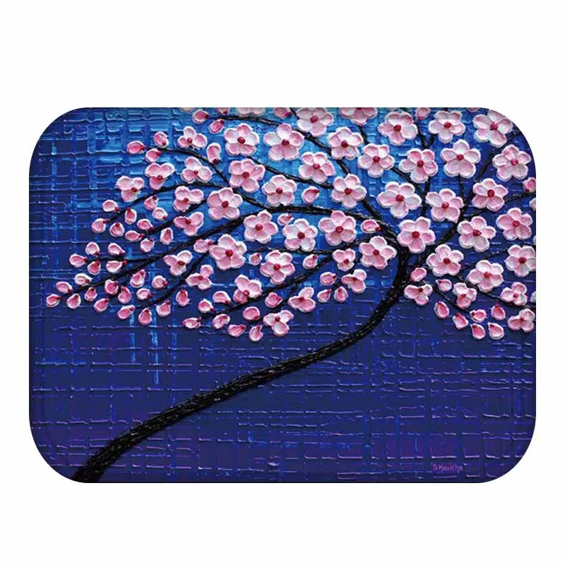 Домашние дверные коврики с рисунком деревьев открытые Нескользящие Коврики для