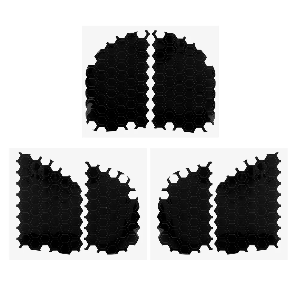 

LEEPEE 6pcs/set Car Taillight Sticker Fit For Ford Mustang Auto Decoration Honeycomb Tail Light Decorative Decals