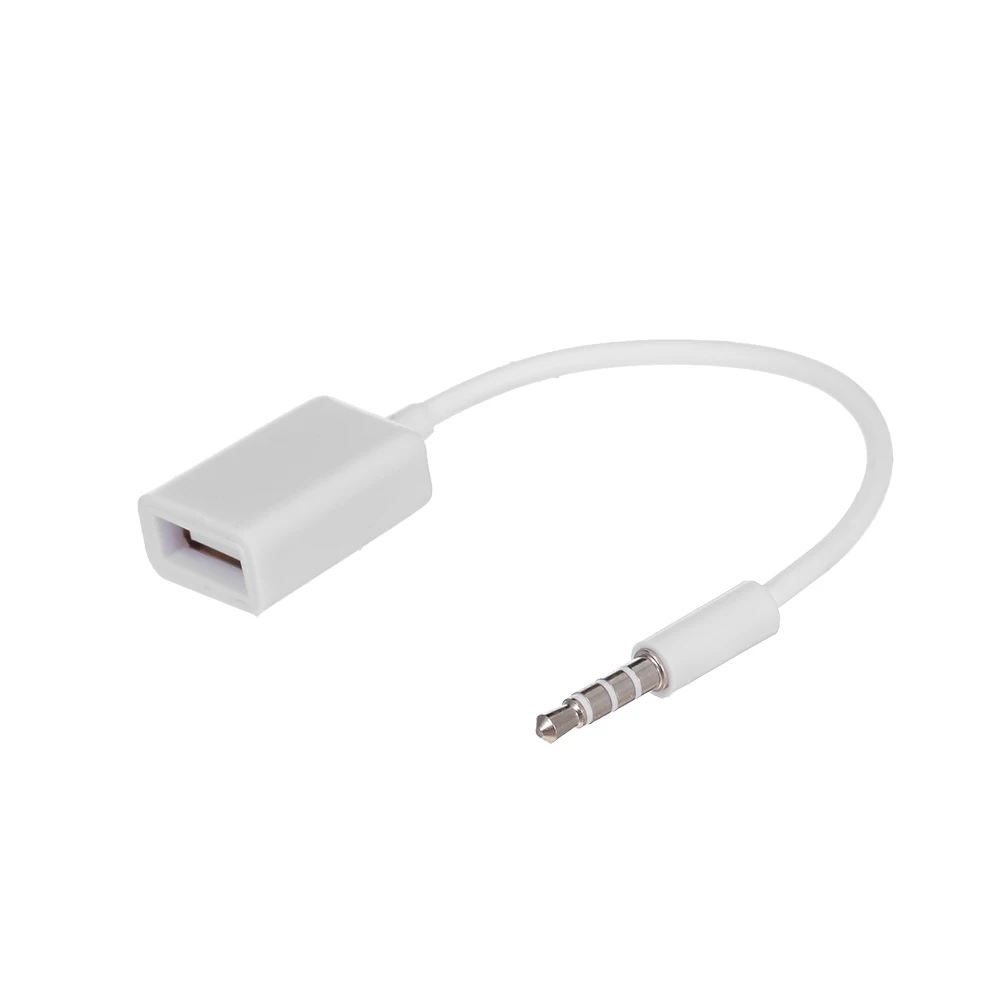 USB Aux аудио кабель адаптер 3 5 мм штекер для 2 0 Женский автомобильный конвертер шнур