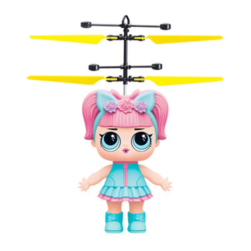 

Induction Suspended Doll Aircraft Fall Resistant Induction Light Girl Children's Toy Aircraft UAV