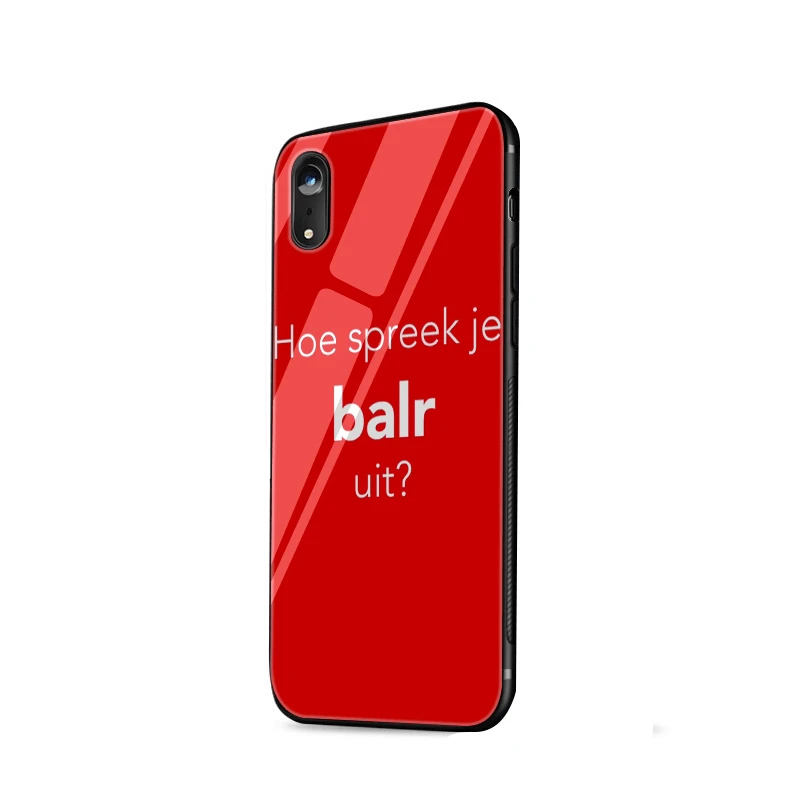Стеклянный чехол для телефона для iPhone 6 6s 7 8 Plus X XR XS Max 5 S 5 SE Cover BALR