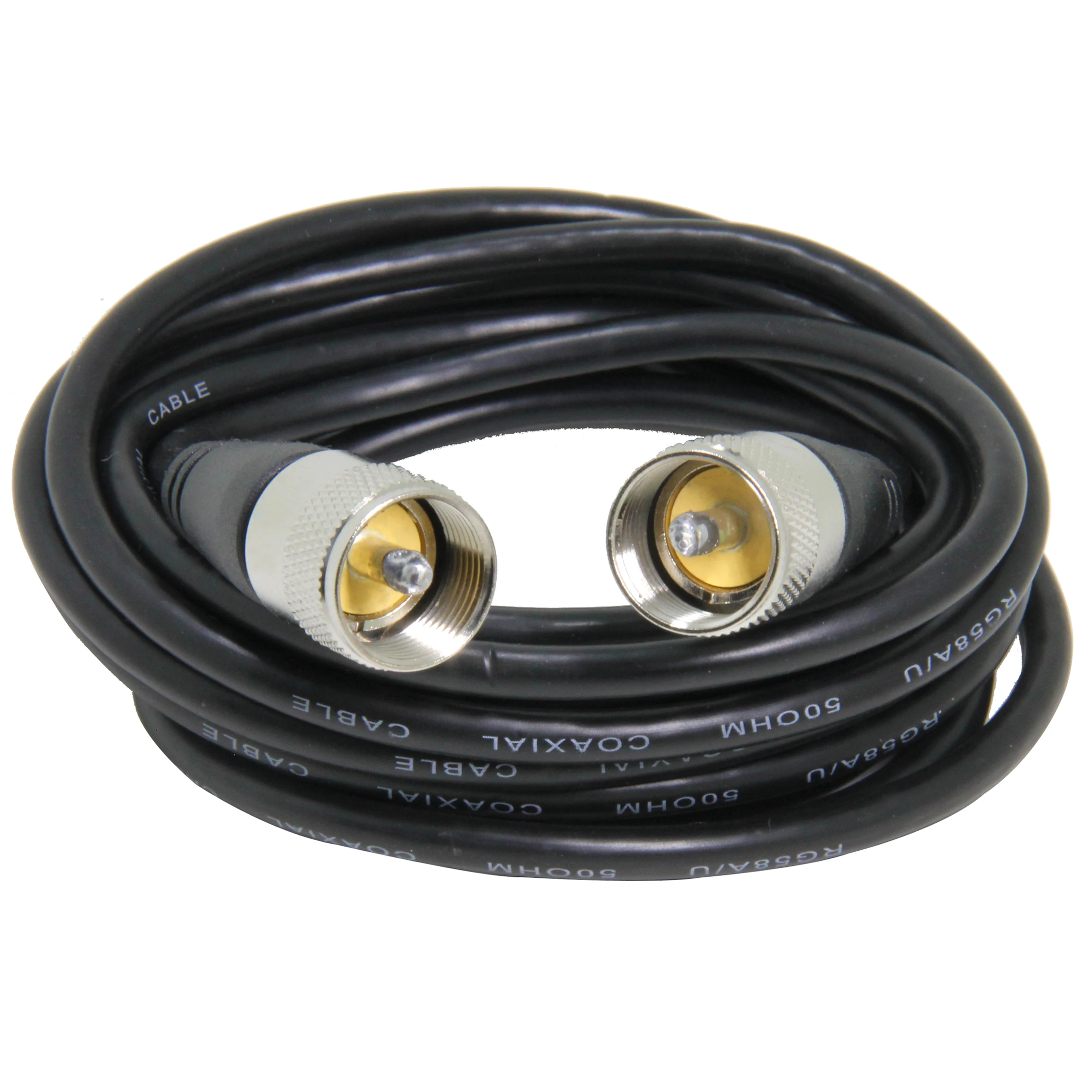 

15feet rg58 Coax Cable with UHF Male PL259 to UHF Male PL259 connectors for CB/Ham Radio
