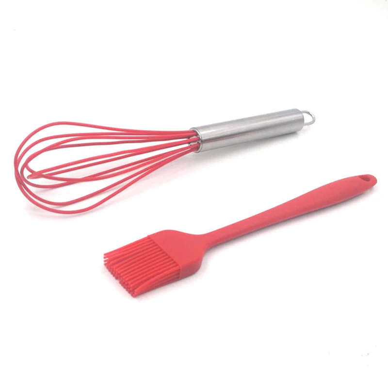 Набор кухонных силиконовых принадлежностей 5 шт./компл. антипригарный шпатель с