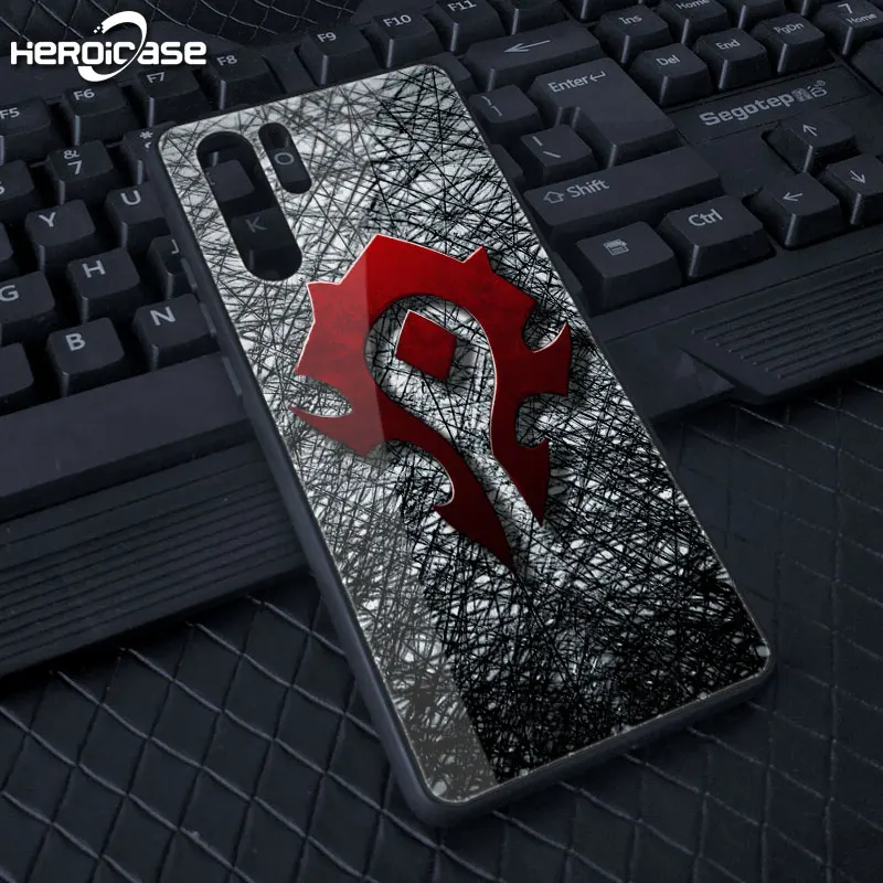 The Horde 1 Для huawei Mate30 Pro Чехол для телефона World Of Warcraft отличная игра закаленное стекло Твердый Чехол черный ТПУ Honor V P20 10 9 Horde Alliance - Цвет: The Horde 1
