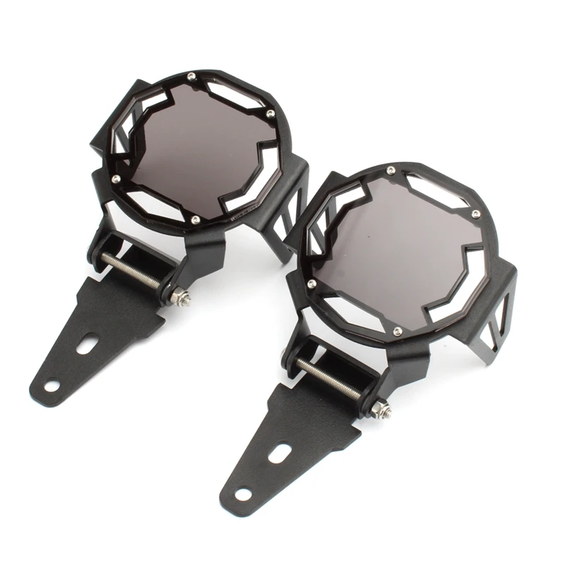 

for R1200GS F800GS R1250GS F850GS F750GS ADV Motorcycle Flipable Fog Light Protector Guard Lamp Cover,Black+Gray