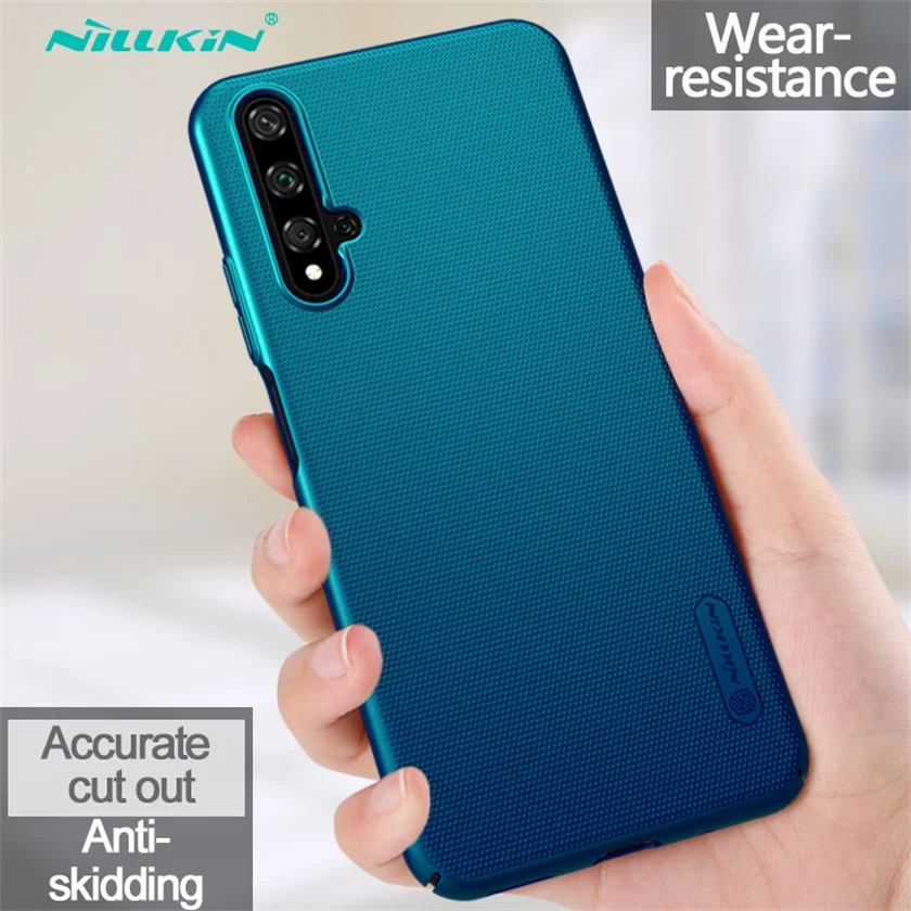Peacock blue Для huawei Honor 20 20S Чехол Honor20 Pro чехол Nillkin супер матовый защитный Жесткий PC задний Чехол защитный чехол для huawei Nova 5T - Цвет: Peacock blue