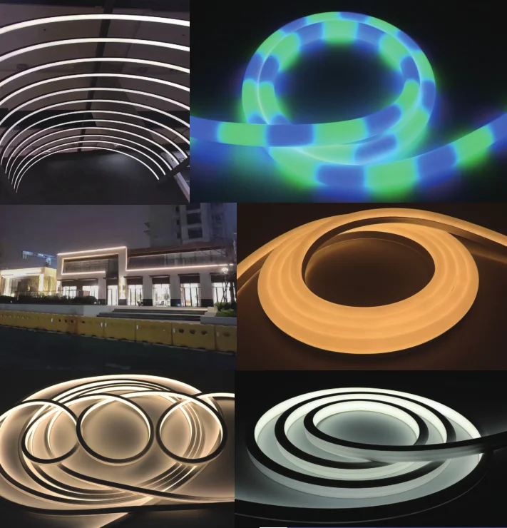 3.2ft 3020 WS2812B WS2811 LED Neon Rope Tube Silica Gel Flexible Strip Light Soft Lamp IP67 Waterproof for Decoration | Освещение