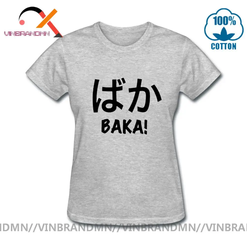 Аниме Otaku Baka Футболка мужская женская японская Kanji Slang футболка унисекс забавный