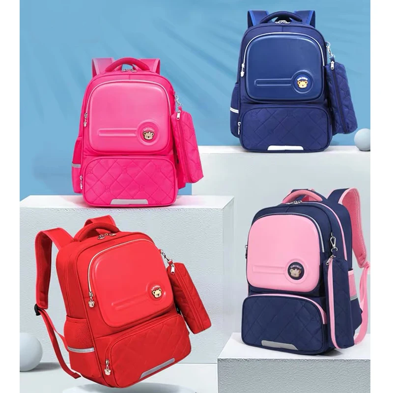 SUN EIGHT 3 Sizes Orthopedic Back Girls School Bags School Bag For Girl Zipper Kid School Bag Children Backpack  Mochila Escol