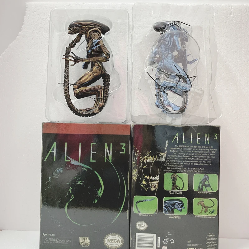 18 см два цвета Оригинальные NECA игрушечные инопланетяне синий Alien Xenomorph figma Хищники