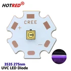 Светодиодный Диод UVC 3535 275nm, лампа SMD, шарики для УФ-дезинфекции, оборудование 265nm, 285nm, 310nm, глубокий фиолетовый ультрафиолетовый светильник 5-7V 0,1 W
