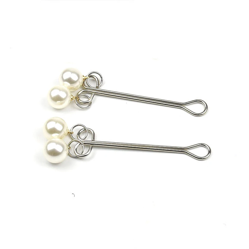 1 пара металлические зажимы для сосков в форме сердца