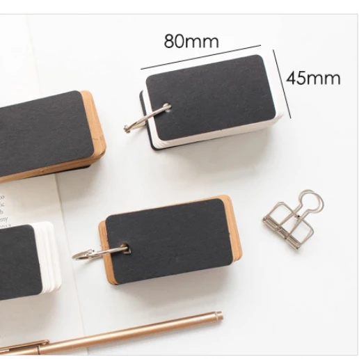 2 шт./партия Железный Круг Круглый Мини-блокнот для заметок крафт пустой бумажный