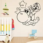 Современная Супер Марио Наклейка на стену виниловая Водонепроницаемая Наклейка на стену для спальни декор для детской комнаты Настенные Фрески Gameroom художественная наклейка