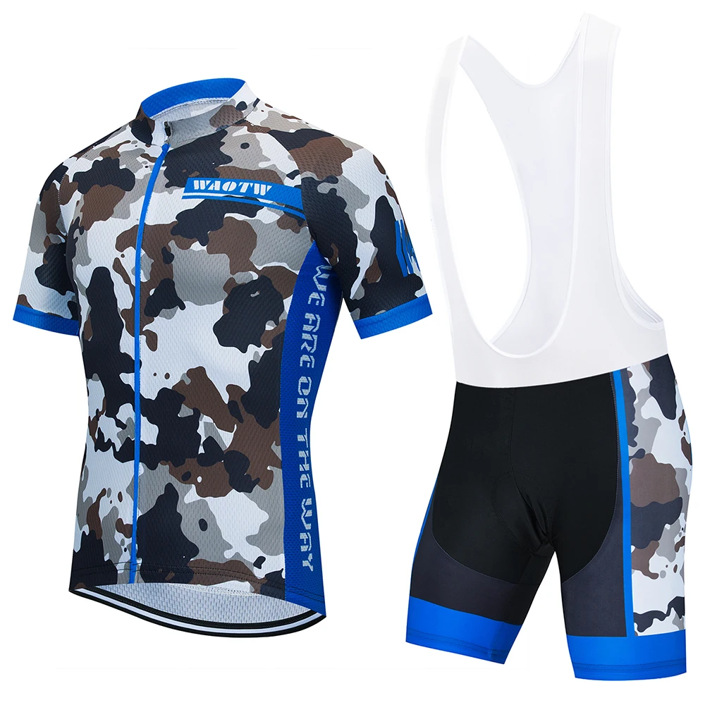 Камуфляжная футболка WAOTW для велоспорта профессиональный комплект одежды одежда