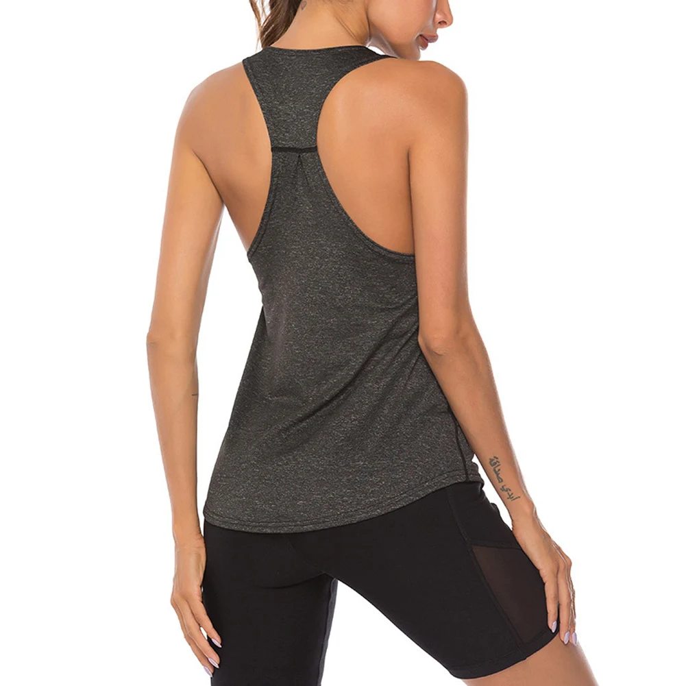 

2020 Quick-drying Sleeveless Yoga Vest Sport Singlet Women Athletic Fitness Sport Tank Tops Gym Running Training Yoga Shirts